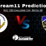 KTN vs FDS Dream11 Prediction, KCC T20 Challengers Cup 2024, Match 30, Small League Must Picks, Pitch Report, Injury Updates, Fantasy Tips, KTN vs FDS Dream 11  
