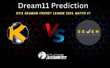 KWN vs SVD Dream11 Prediction: ICCA Arabian T20 Cricket League 2024, Match 67, Small League Must Picks, Pitch Report, Injury Updates, Fantasy Tips, KWN vs SVD Dream 11 KWN vs SVD Dream11 Prediction