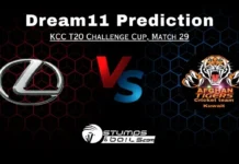 LEX vs AFT Dream11 Prediction, Lexus vs Afghan Tigers Match Preview Playing XI, Pitch Report, Injury Update, KCC T20 Challengers Cup 2024, Match 29 LEX vs AFT Dream11 Prediction
