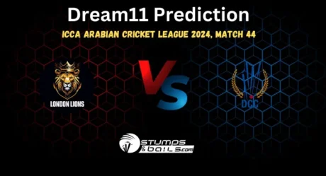 LOL vs DCS Dream11 Prediction, ICCA Arabian T20 League, London Lions vs DCC Starlets Match Preview, Fantasy Team, Probable Playing 11, Dream11 winning Tips, Live Match Score, Pitch Report, Injury & Updates, Match 44