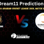 LOL vs SCP Dream11 Prediction, Fantasy Cricket Tips, Playing XI, Pitch Report & Injury Updates For Match 31 of ICCA Arabian Cricket League 2024