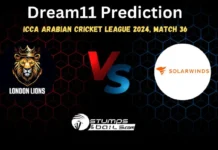 LOL vs SRE Dream11 Prediction: ICCA Arabian T20 League Match 36, LOL vs SRE Fantasy Cricket Tips LOL vs SRE Dream11 Prediction