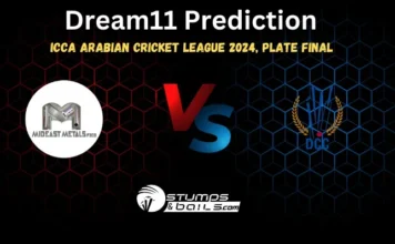 MEM vs DCS Dream11 Prediction: Mid-East Metals vs DCC Starlets Match Preview, Pitch Report, Playing 11, Injury Reports, ICCA Arabian Cricket League 2024, Plate Final MEM vs DCS Dream11 Prediction