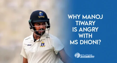 Why Manoj Tiwary is angry with MS Dhoni?