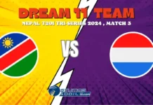 NAM vs NED Dream11 Prediction, Nepal T20I triangular Series 2024, Match 3, Small League Must Picks, Pitch Report, Injury Updates, Fantasy Tips, NAM vs NED Dream 11 NAM vs NED Dream11 Prediction