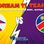 NEP vs NAM Dream11 Prediction Today Match, Dream11 Team Today, Fantasy Cricket Tips, Playing XI, Pitch Report, Injury Update- Nepal T20I Triangular Series 2024, Match 4