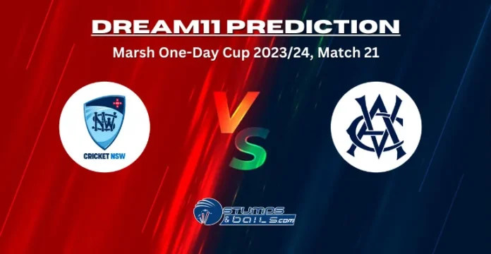 NSW vs VCT Dream11 Prediction