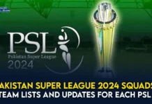 Pakistan Super League 2024 squads: Full team lists and updates for each PSL Team Pakistan Super League 2024 squads