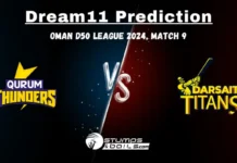 QUT vs DAT Dream11 Prediction: Oman D50 League 2024, Match 9, Small League Must Picks, Pitch Report, Injury Updates, Fantasy Tips, QUT vs DAT Dream 11 QUT vs DAT Dream11 Prediction