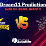 QUT vs RUR Dream11 Prediction: Oman D10 League Match 19, Fantasy Cricket Tips, QUT vs RUR Match Prediction