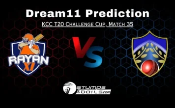 RAY vs FDX Dream11 prediction, Rayan XI and Friends XI Match Preview, Playing 11, Pitch Report, Injury Report for KCC T20 Challengers Cup 2024 Match 35 RAY vs FDX Dream11 prediction