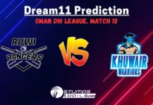 RUR vs KHW Dream11 Prediction: Oman D10 League Match 13, Fantasy Cricket Tips, RUR vs KHW Match Prediction RUR vs KHW Dream11 Prediction
