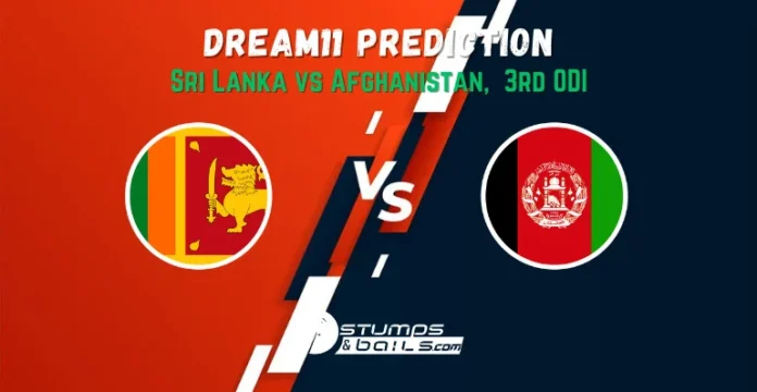 SL vs AFG Dream11 Prediction 3rd ODI