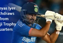 Shreyas Iyer withdraws from Ranji Trophy Quarters Shreyas Iyer Ranji Trophy