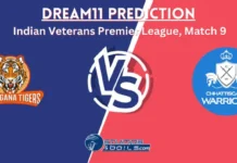 TT vs CW Dream11 Prediction: Telangana Tigers vs Chhattisgarh Warriors Match Preview, Injury Report, Playing 11, Pitch Report, Indian Veterans Premier League 2024, Match 9 TT vs CW Dream11 Prediction
