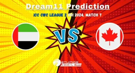 UAE vs CAN Dream11 Prediction: ICC CWC League 2 ODI 2024, Match 7, Small League Must Picks, Pitch Report, Injury Updates, Fantasy Tips, UAE vs CAN Dream 11    