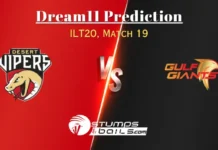 VIP vs GUL Dream11 Prediction: ILT20 Match 19, Fantasy Cricket Tips, Vipers vs Gulf Playing 11, Pitch Report, Captain and Vice-Captain Choices VIP vs GUL Dream11 Prediction