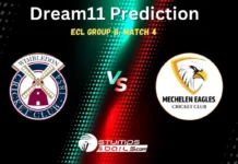 WIM vs MECC Dream11 Prediction, Wimbledon and Mechelen Eagles CC Match Preview, Playing XI, Pitch Report, Injury Update, European T10 Cricket League 2024, Group B Match 4 WIM vs MECC Dream11 Prediction