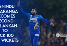 Wanindu Hasaranga becomes 2nd Sri Lankan to pick 100 T20I wickets Wanindu Hasaranga 100 T20I wickets