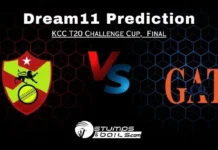AMB vs GAT Dream11 Prediction: KCC T20 Challengers Cup 2024, Final Match, Small League Must Picks, Pitch Report, Injury Updates, Fantasy Tips, AMB vs GAT Dream 11 AMB vs GAT Dream11 Prediction