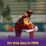 On this day in 1996: Brain Lara’s sublime 111 hand West Indies a win over South Africa in WC Quarterfinal