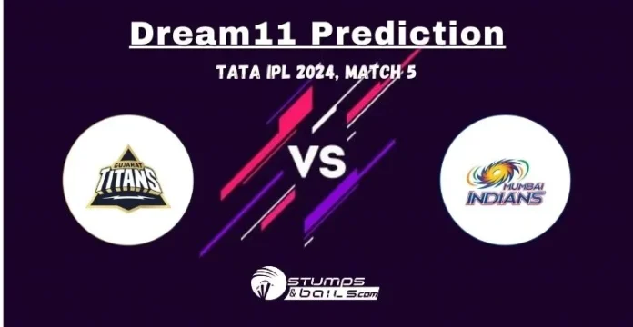 GT vs MI Dream11 Prediction