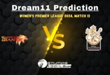 GUJ-W vs BAN-W Dream11 Prediction, WPL Match 13, GUJ-W vs BAN-W Fantasy Cricket Tips, Gujarat women vs Bangalore women Match Preview, Playing 11, Pitch Report, Injury Report, Match 13 GUJ-W vs BAN-W Dream11 Prediction