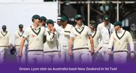 Green, Lyon star as Australia beat New Zealand in 1st Test  