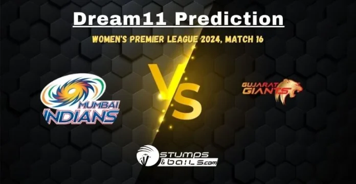 MI-W vs GUJ-W Dream11 Prediction