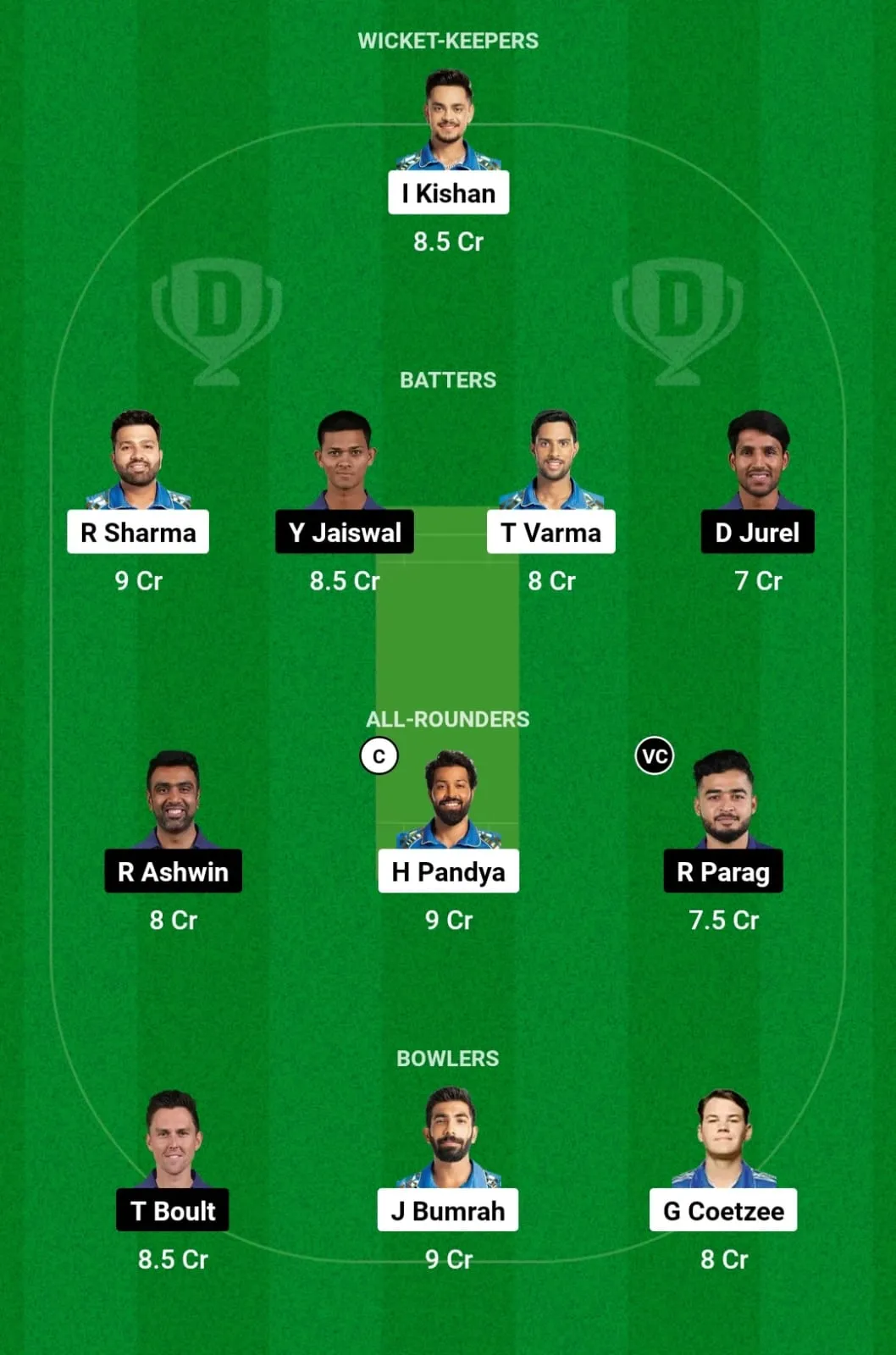 MI vs RR Dream11 Prediction