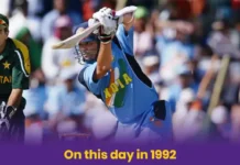 On this day in 1992: Sachin Tendulkar SCG heroics help India stun Pakistan in World Cup Sachin Tendulkar SCG heroics India vs Pakistan 1992 World Cup