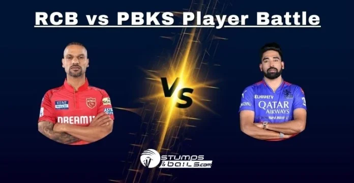 RCB vs PBKS Player Battle