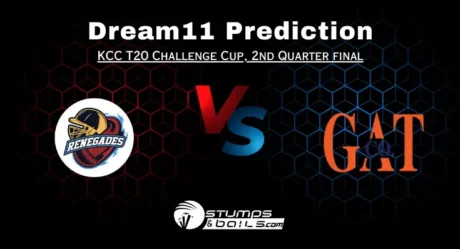 REN vs GAT Dream11 Prediction: KCC T20 Challengers Cup 2024, 2nd Quarter Final, Small League Must Picks, Pitch Report, Injury Updates, Fantasy Tips, REN vs GAT Dream 11    