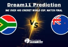 SA-40 vs NZ-40 Dream11 Prediction: IMC Over 40s Cricket World Cup Final, Fantasy Cricket Tips, SA-40 vs NZ-40 Match Prediction SA-40 vs NZ-40 Dream11 Prediction