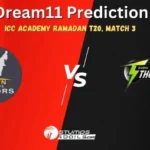 SVDJ vs DT Dream11 Prediction, Seven Districts Juniors vs Dubai Thunders Match Preview, Playing 11, Injury Reports, Pitch Report, Match 03