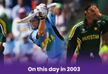 On this day in 2003: Sachin Tendulkar’s masterclass stuns Pakistan in World Cup clash Sachin's Iconic Six against Shoaib Akhtar in WC