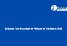 On This Day in 2009: Terrorists attacked on Sri Lanka Team Bus in Pakistan Sri Lanka Team Bus attack in Pakistan
