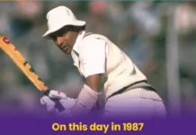 On this day (1987): Sunil Gavaskar becomes 1st player to score 10,000 runs in test cricket 1st player to score 10000 runs in test cricket