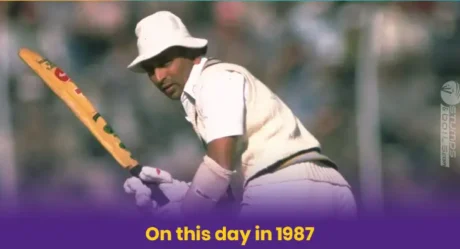 On this day (1987): Sunil Gavaskar becomes 1st player to score 10,000 runs in test cricket