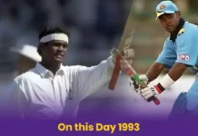 On this Day 1993: Vinod Kambli scored his second consecutive double-century against Zimbabwe in Delhi Vinod Kambli Double Century vs Zimbabwe 1993
