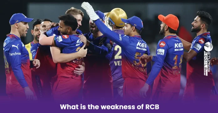 What is the weakness of RCB