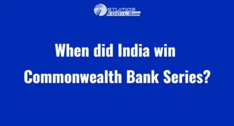 On this Day (2008) India won the first final of Commonwealth Bank Tri-series by 6 wickets