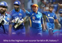 Who is highest run-scorer for MI in IPL history?