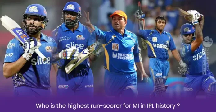 Who is highest run-scorer for MI in IPL history?