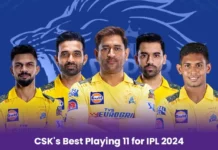 CSK's Best Playing 11 for IPL 2024
