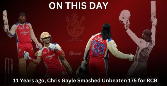 Chris Gayle 175 In IPL