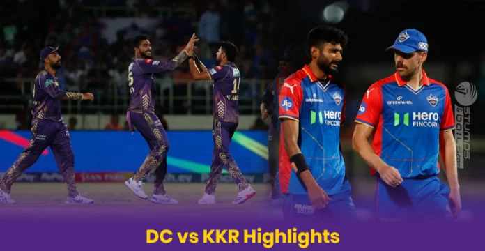 DC vs KKR Highlights