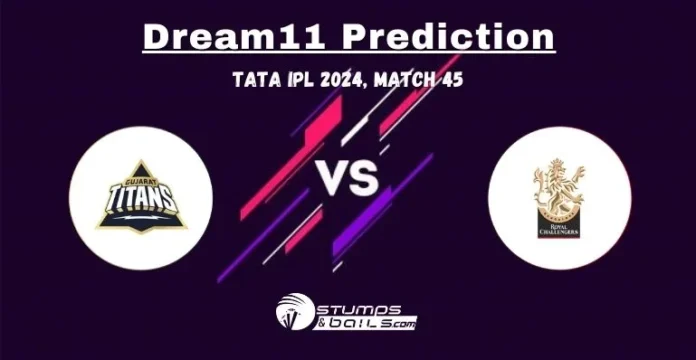 GT vs RCB dream11 prediction