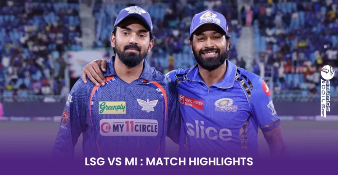 LSG vs MI Highlights