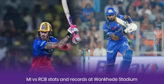 MI vs RCB stats and records at Wankhede Stadium
